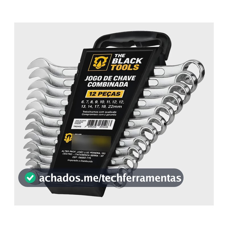 Jogo De Chave Boca E Estrela Combinada 12 Pçs Aço 6 22 Mm Prateado