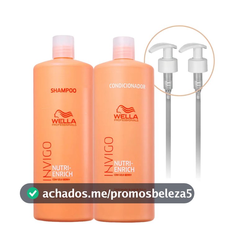 Kit Wella Invigo Nutri Enrich Shampoo e Condicionador 2 L