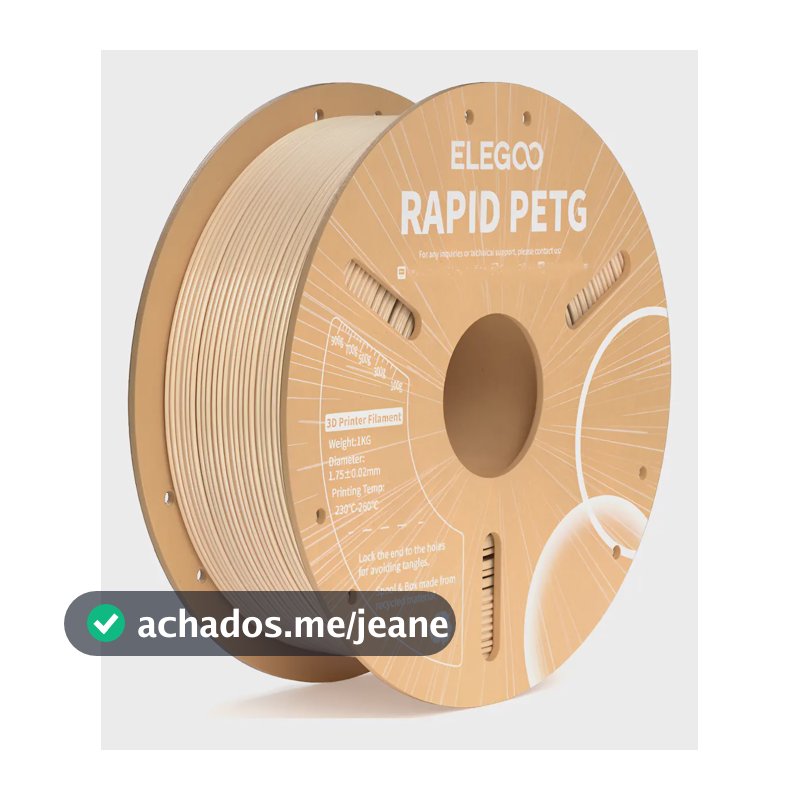 Filamento Rapid Petg Elegoo 1kg Impressora 3d 1,75 Mm Cor Bege