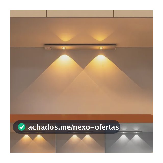 Luminária Barra Led Sensor Movimento Recarregável Armário Branco