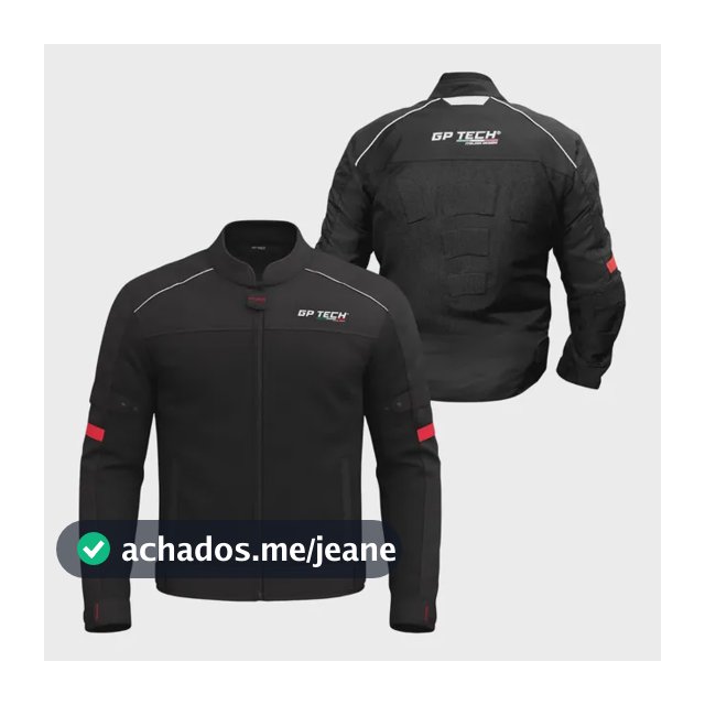 Jaqueta Motociclista Gp Tech Vent Com Proteção Motoqueiro