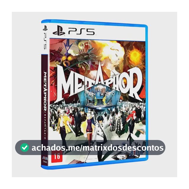 Jogo Ps5 Metaphor Refantazio Rpg Mídia Física E