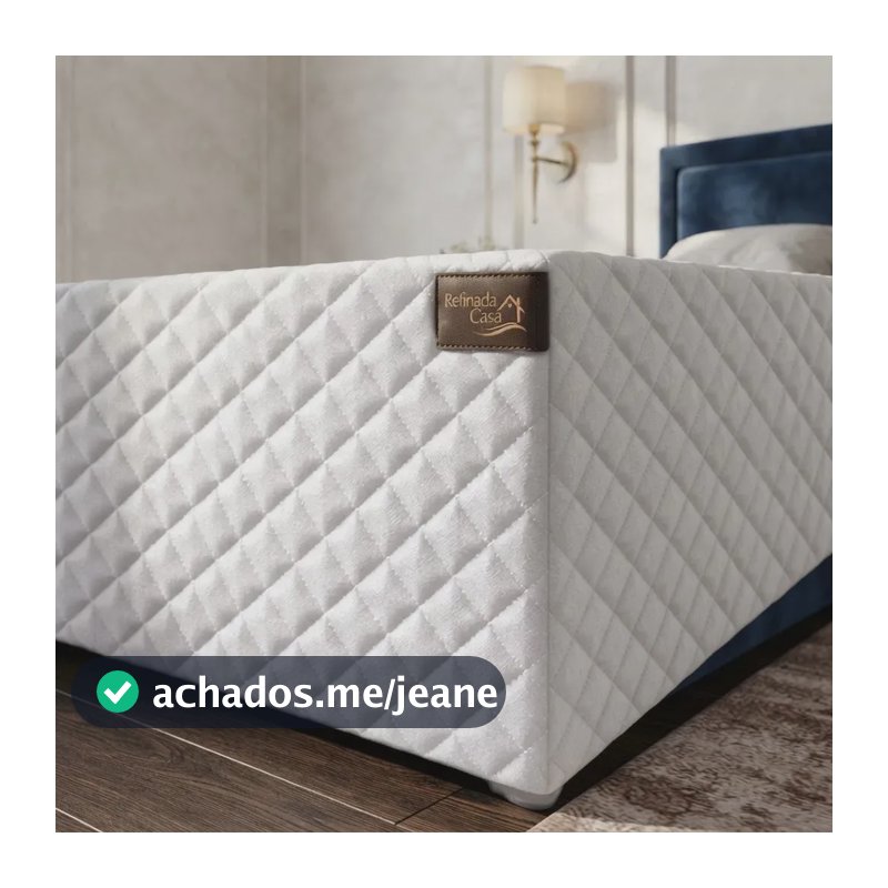 Saia Box King 40cm Matelada Ultrassônica Com Elástico Ajustável Hotel Estofado Velcro Premium Pompom Modulada Lisa Luxo Justa Cama Interiça Design Elegante Easy Bordado Normal Branco