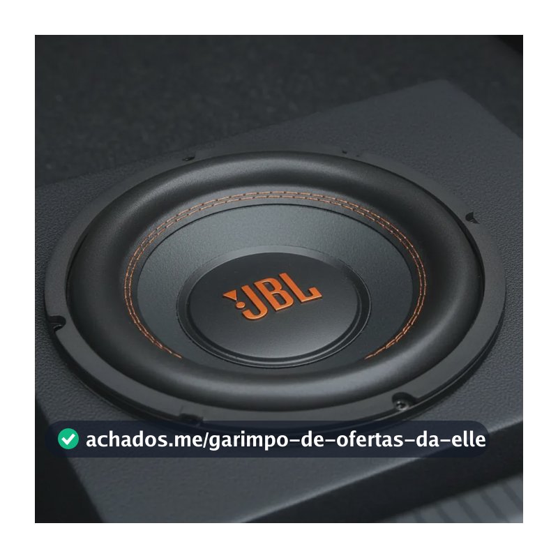 Caixa Slim Jbl 8pol Subwoofer 8swms Carro Multi System 200w