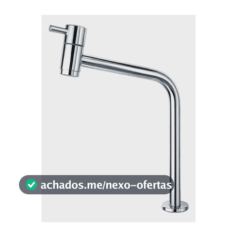 Torneira Para Banheiro Bica Alta Aço Inox Cromado Para Cuba De Apoio Ou Sobrepor Em Bancada Mesa Lavabo Acionamento Superior E Acabamento Espelhado De Alta Qualidade Agua Fria Fc-133 Via Flix