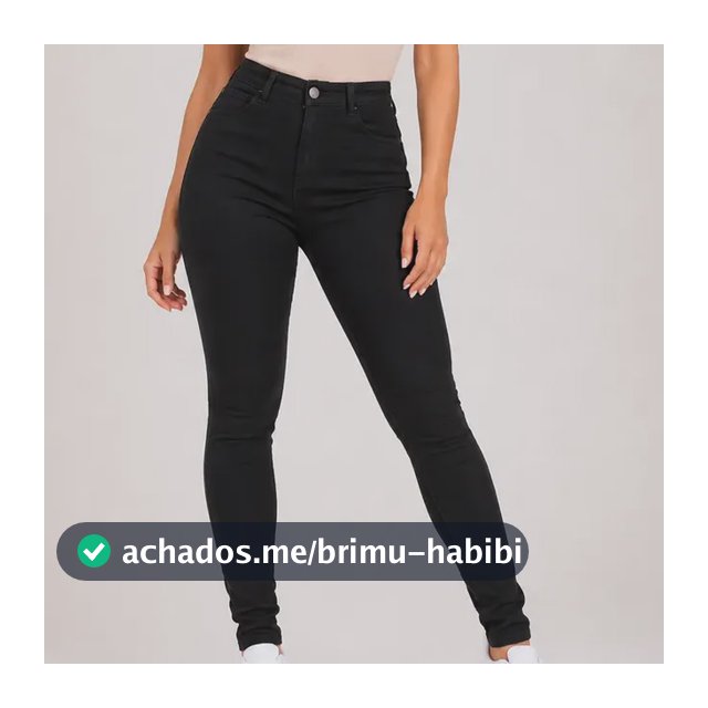 Calça Jeans Feminina Skinny Cintura Alta Lycra Empina Bumbum