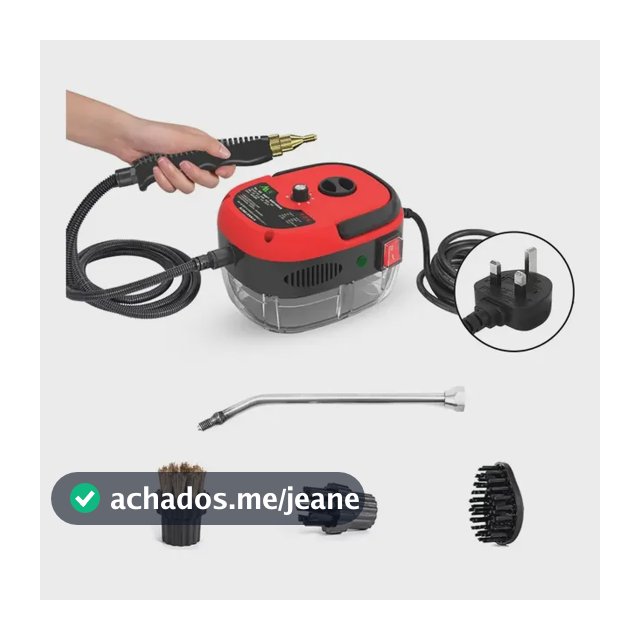 Limpador A Vapor Portátil Alta Temperatura Alta Pressão 2500w 3 Bar Red Us 120v