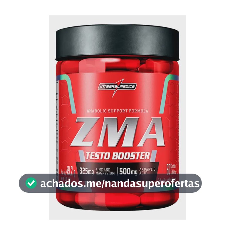 Multivitamínico ZMA 60 cápsulas - Zinco, Magnésio e Vitamina B6 - Equilíbrio e Imunidade - Integralmedica