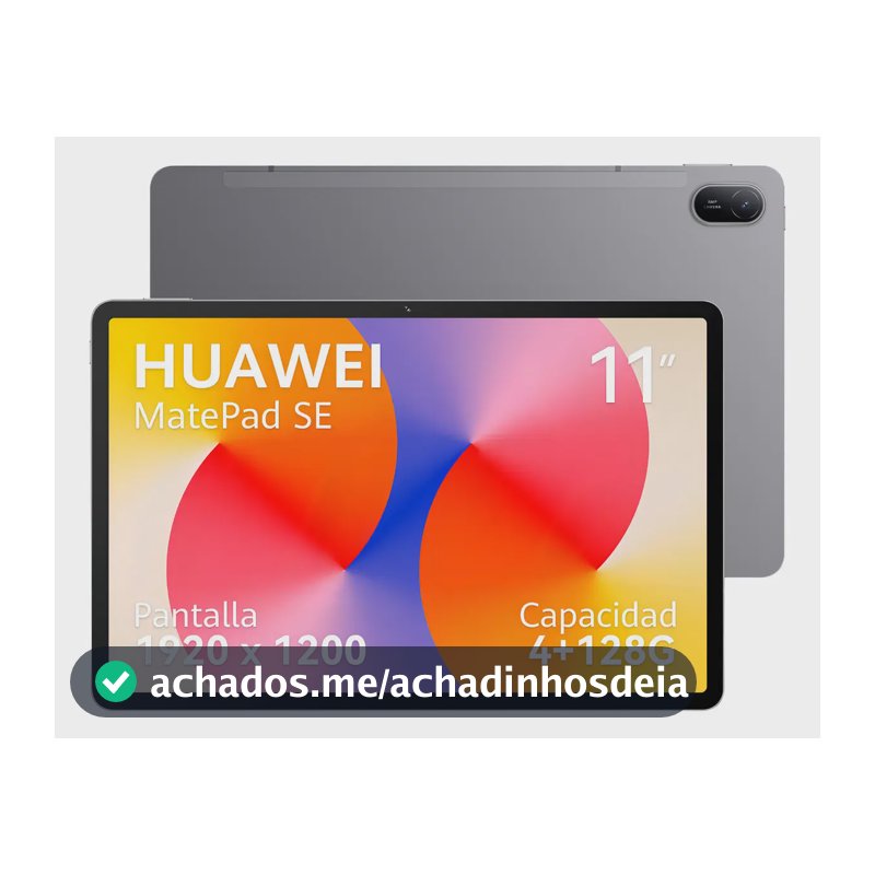 HUAWEI MatePad SE 11 4GB+128GB Tablet,FullView Display,Bateria de grande capacidade,Cantinho das Crianças,Design de Corpo Único em Metal,Superbateria de 7700 mAh + 22.5W,Cinza Nebula