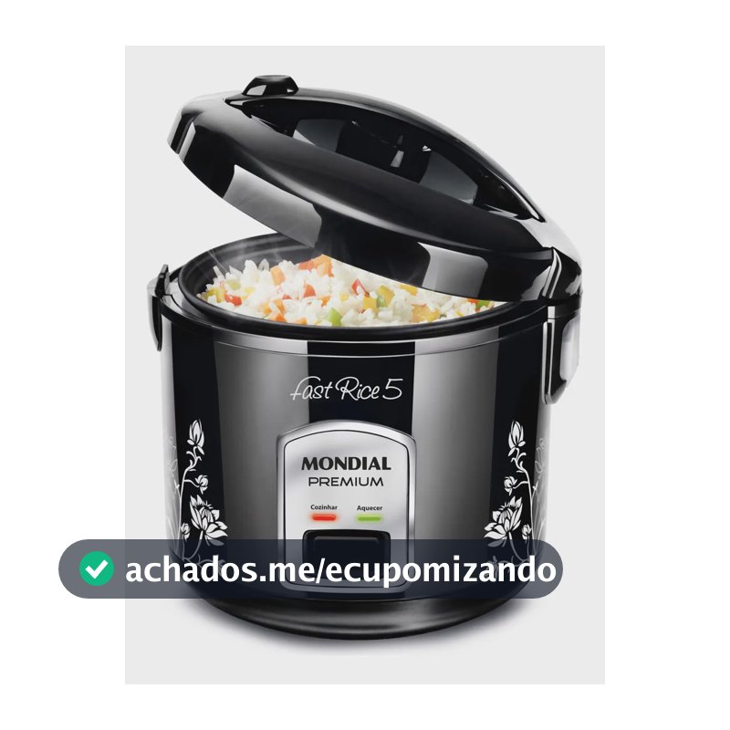 Panela De Arroz Fast Rice 5 Premium Mondial 400W - NPE-08-5X