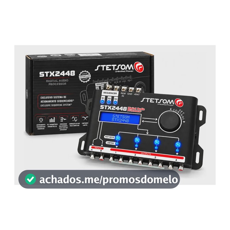 Processador Stetsom De Áudio Digital Equalizador Stx2448