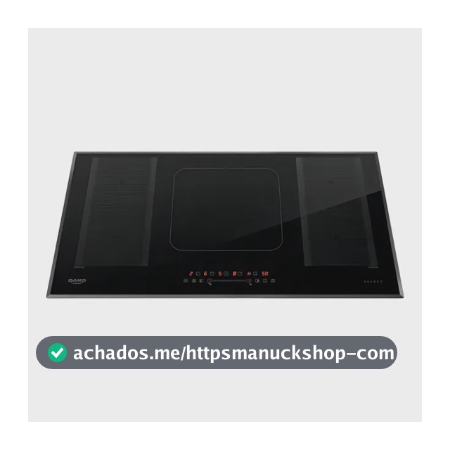 Cooktop de Indução 5 Bocas Dako Select com 2 Zonas Flexíveis e 7200W com Mesa em Vidro Cerâmico 220 V