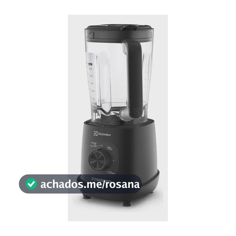 Liquidificador Electrolux 600W de Potência com 2.7 Litros de Capacidade 3 Velocidades Lâmina TriForce e Pés Antiderrapantes EBL700 - Preto
