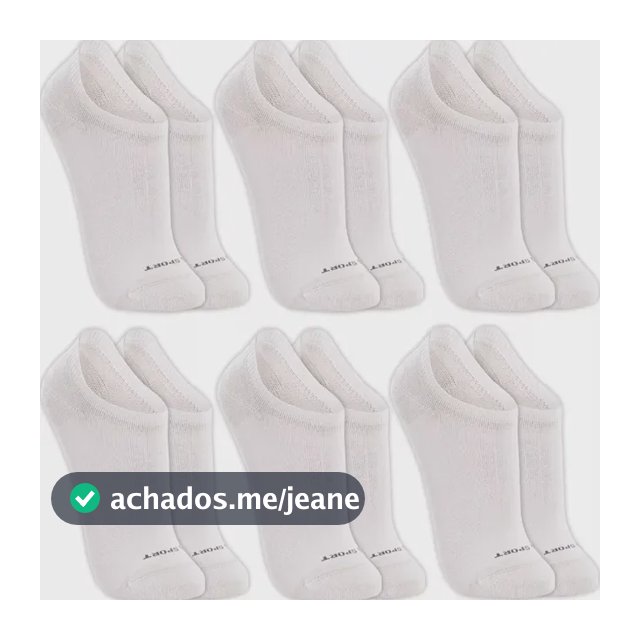 Kit 6 Pares Meias Lupo Sapatilha Invisível Sport Original