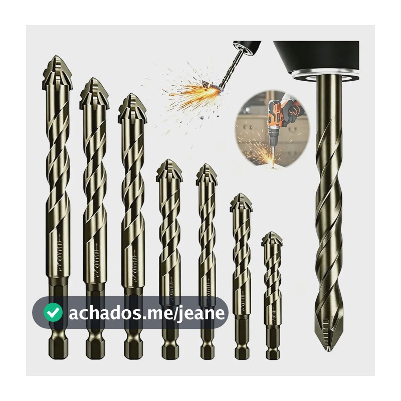 Broca De Aço-tungstênio Dentada  Conjunto De 7 Peças