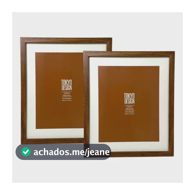 Kit 2 Porta Retratos 20x25 Duo Paspatur Branco Mdf Decoração