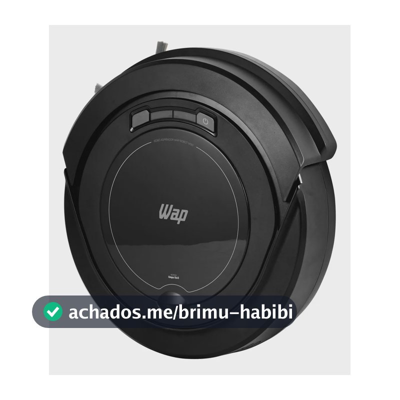 Robô aspirador Robot W90 varre aspira e passa pano 30w Wap cor preto