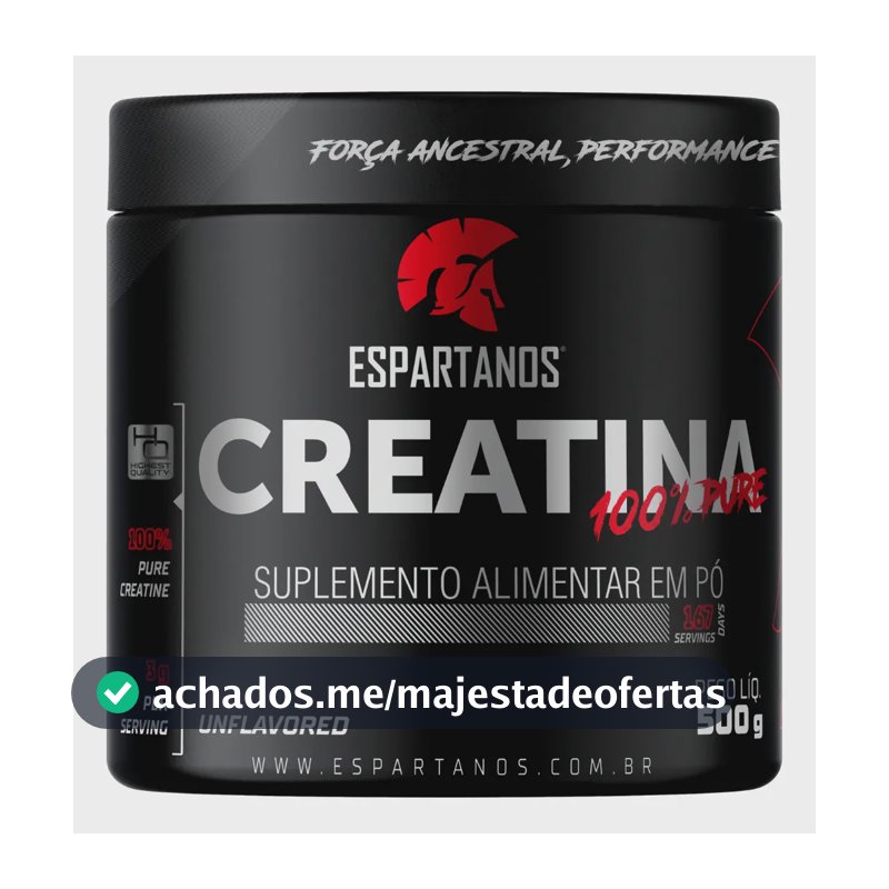 Creatina Espartanos em pó Sem sabor x 500g