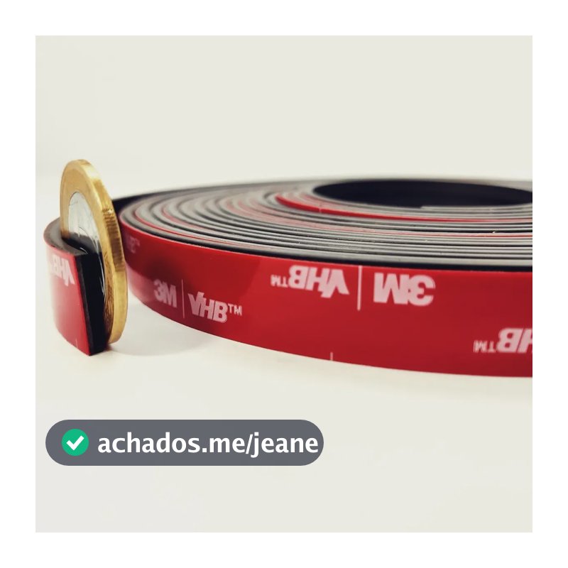 Perfil Magnético Adesivo 3m Imã Flexível 14,5x2 - 1 Metro