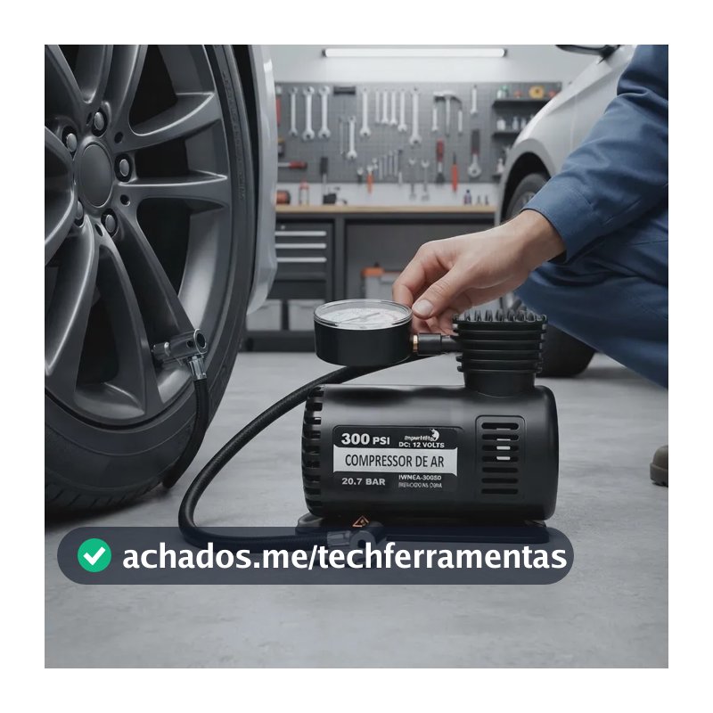 Compressor de ar elétrico portátil ImportWay IWMCA30020 0.082hp