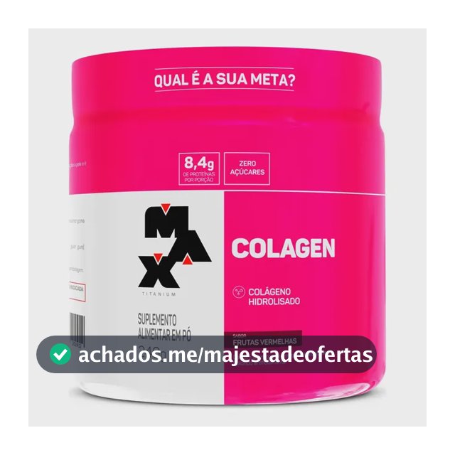 Suplemento Para Academia Collagen Sabor Frutas vermelhas 240g colágeno Max Titanium