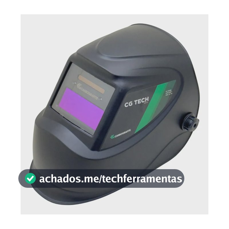 Máscara Solda Auto Escurecimento Cg Tech Carbografite