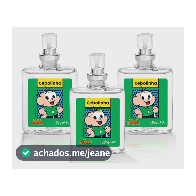 3 Perfumes Colônia Miniatura Cebolinha Turma Da Mônica Jequiti De 25ml Volume Da Unidade 25 Ml
