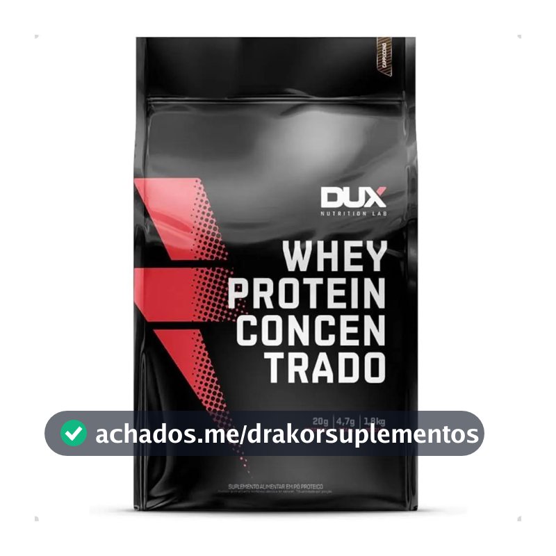 Whey Protein Concentrado Refil 1,8kg Dux Nutrition Sabor Butter Cookies