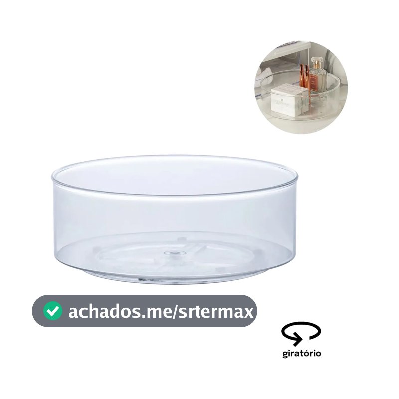 Organizador Giratório Maquiagem Cosméticos Tempero Cozinha