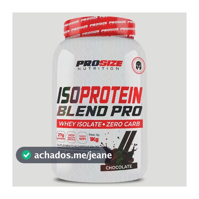 Iso Protein Blend Pro 1kg Proteína Definição Recuperação Chocolate