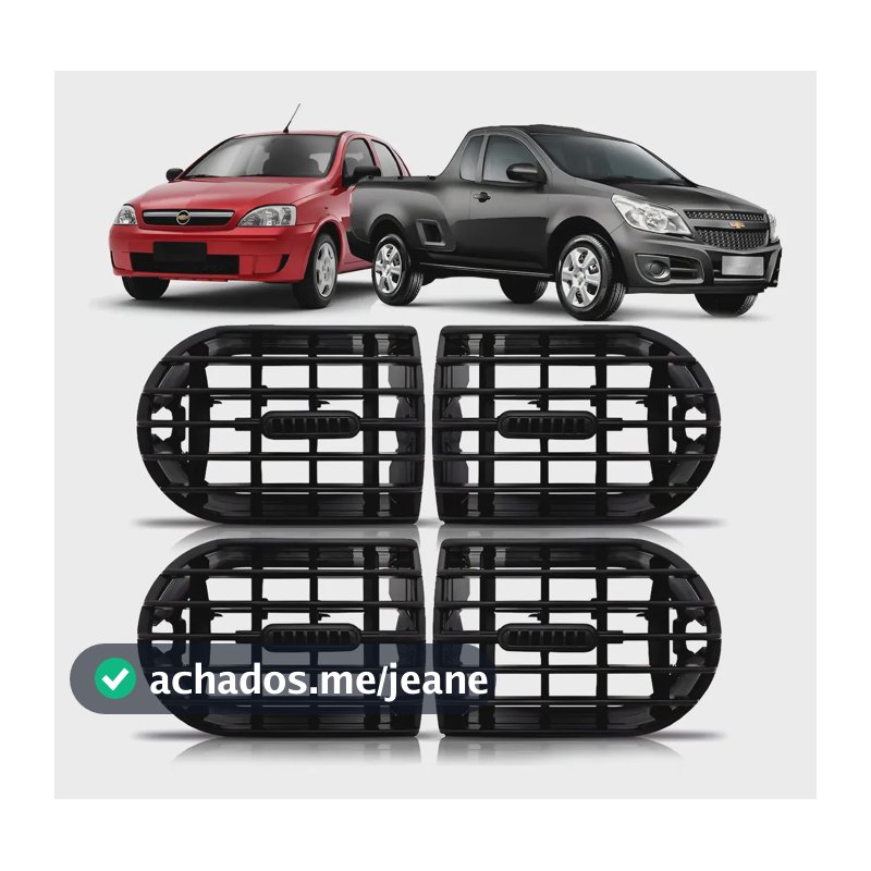 Kit Difusor Saida Ar Corsa 2002 A 2012 Montana 2004 A 2011