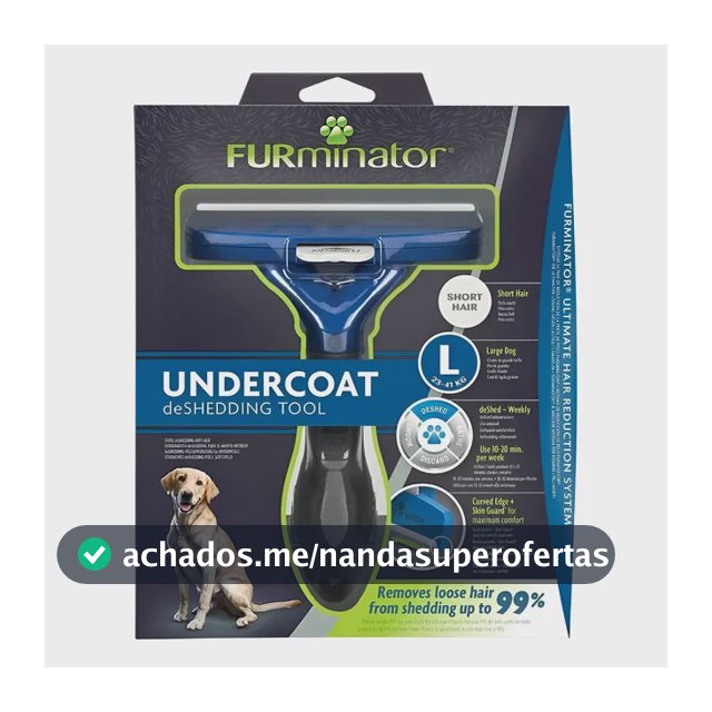 Rasqueadeira Furminator Para Cães Grandes + Brinde