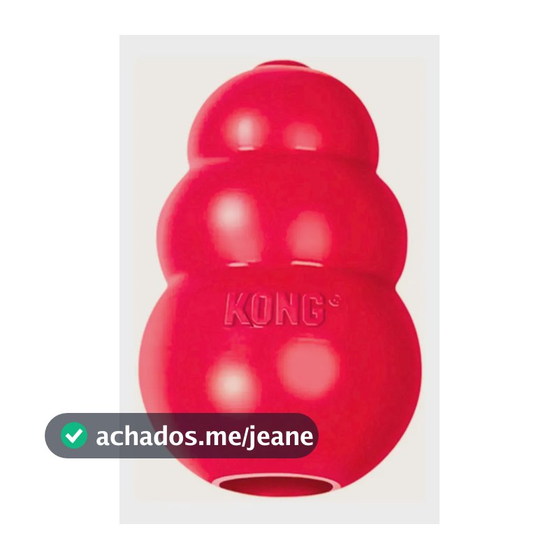 Kong Classic Brinquedo Interativo Médio Para Cães 7 -16kg Vermelho