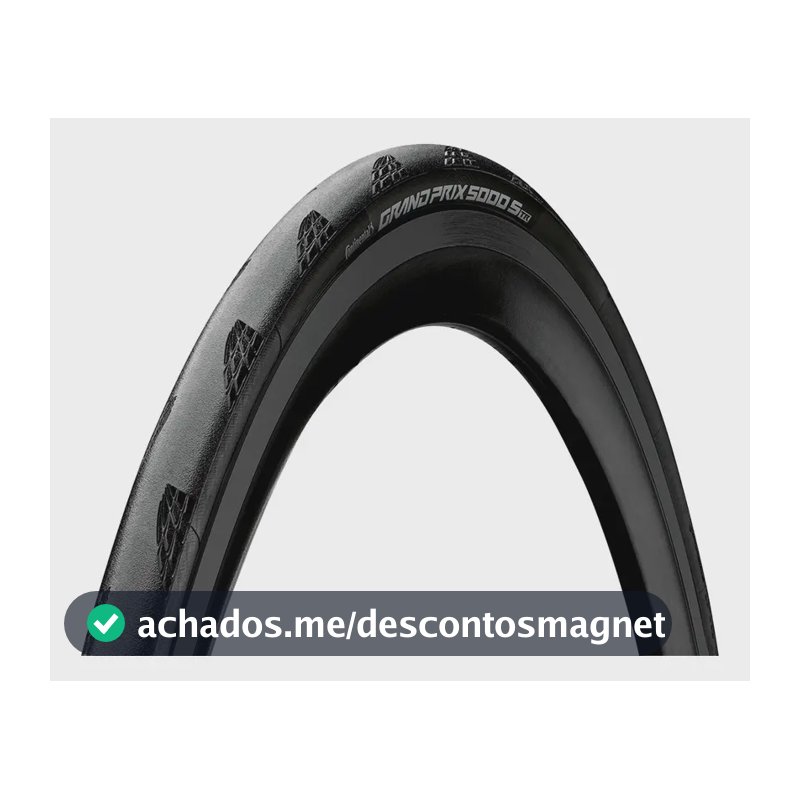 Pneu Continental Grand Prix 5000 700x25 S Tr Tubeless 220tpi Cor Preto