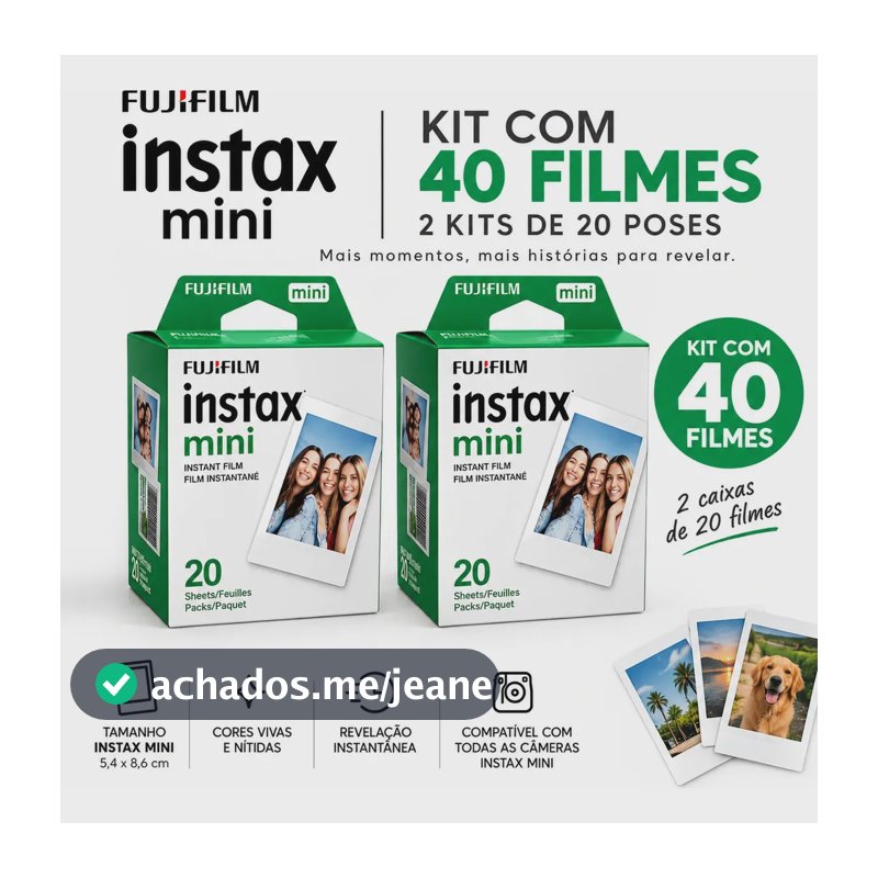 Fujifilm Filme Instax Mini Instantâneo 40 Fotos