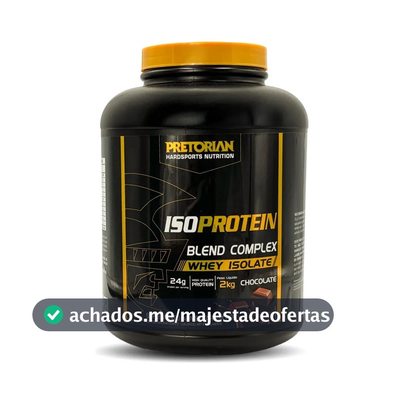 Whey Protein Isolado Iso Protein Blend Complex 2kg Pretorian Sabor Chocolate