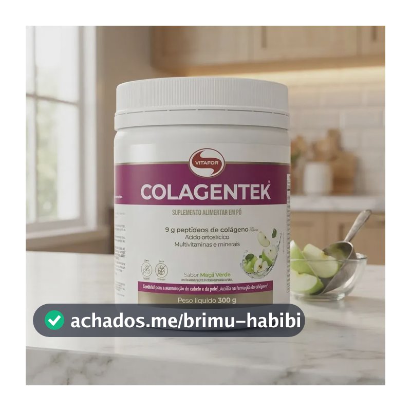 Colagentek Maçã Verde 300g Vitafor