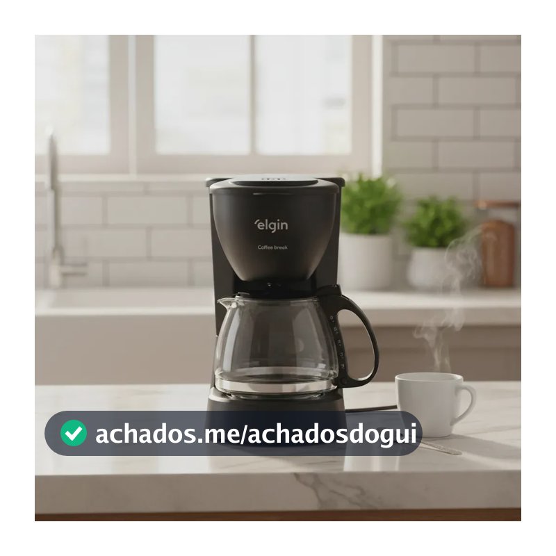 Cafeteira Elétrica 15 Xícaras Elgin Coffee Break Preta