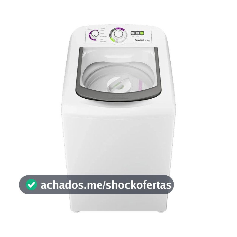 Máquina de Lavar Consul 10 kg Dosagem Econômica - CWB10BB Branca