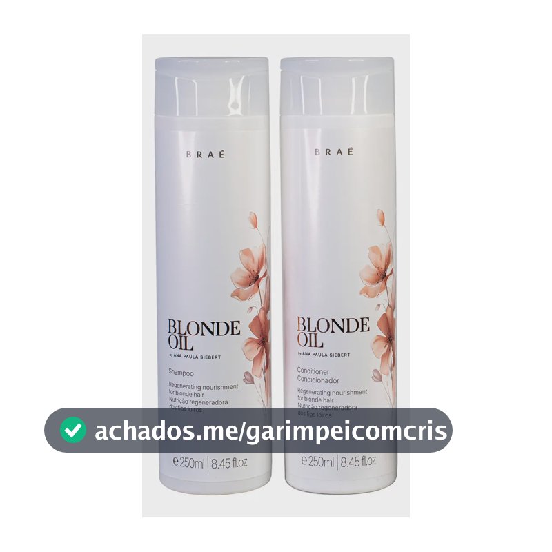 Braé By Ana Paula Siebert Blonde Oil Kit Shampoo e condicionador