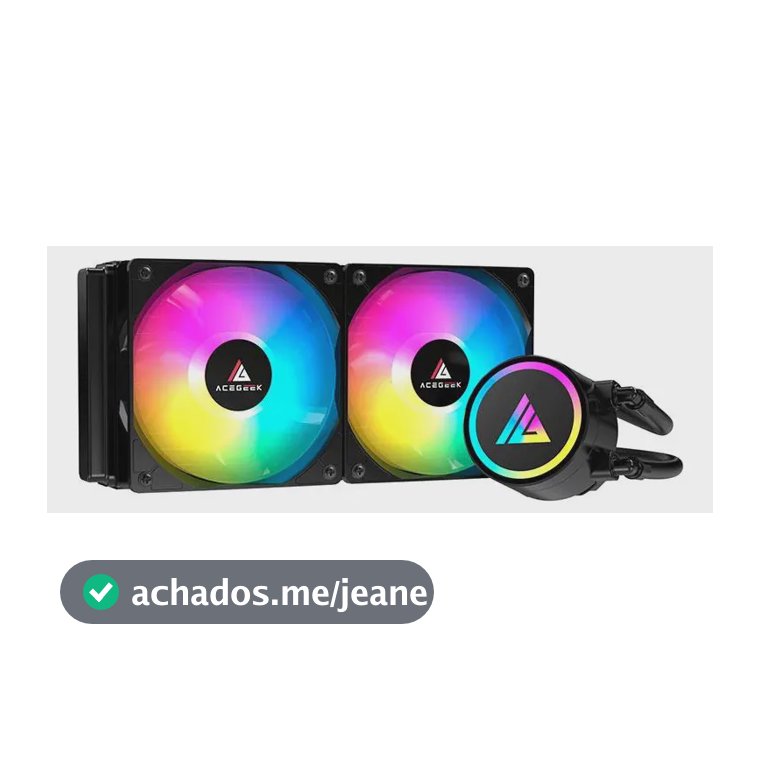 Water Cooler Acegeek E240, Rainbow, 240mm, Preto, Ag-e240-bk