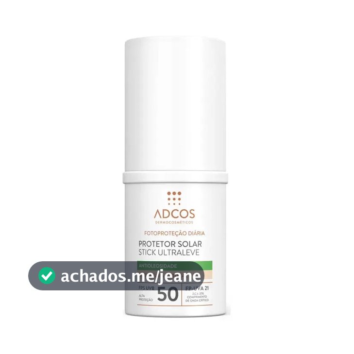 Adcos Protetor Solar Stick Ultraleve Fps50 tom Nude15g