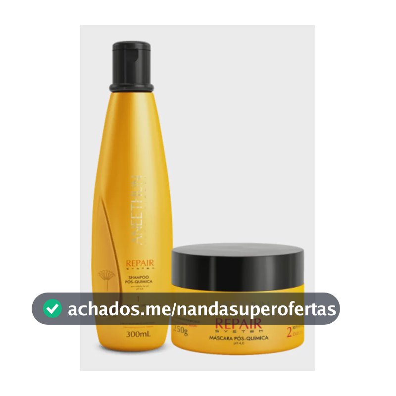 Kit Aneethun Repair System Shampoo 300ml + Máscara 250g