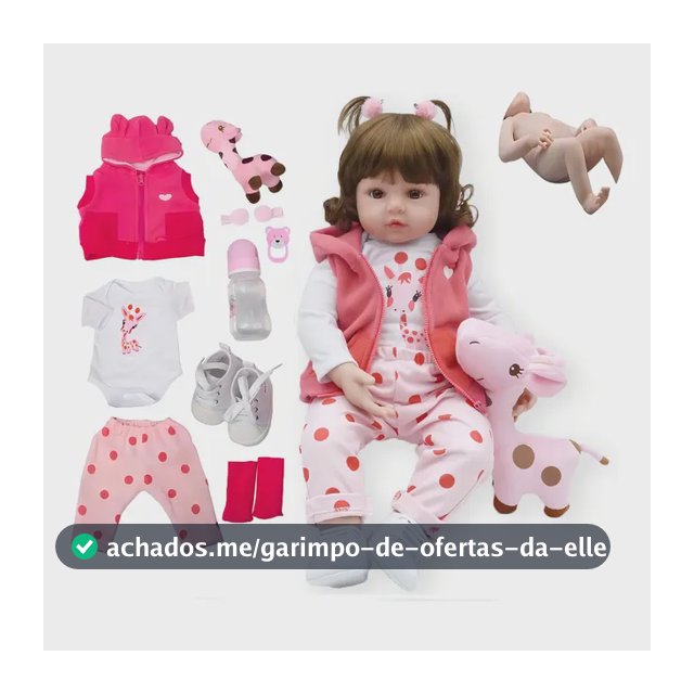 Boneca Reborn Dolly Brastoy de Silicone Articulada 48" Pode Dar Banho Com Acessórios