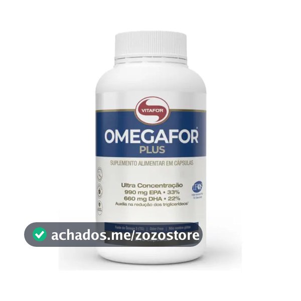 Ômega 3 Vitafor Omegafor Plus em cápsula Sem sabor x 240g de 240 un