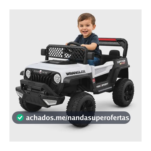 Carro Infantil Jipe Elétrico12v Infantil Adventure V12 Com Controle Remoto, Bluetooth, Usb, Luz De Led E Som Branco