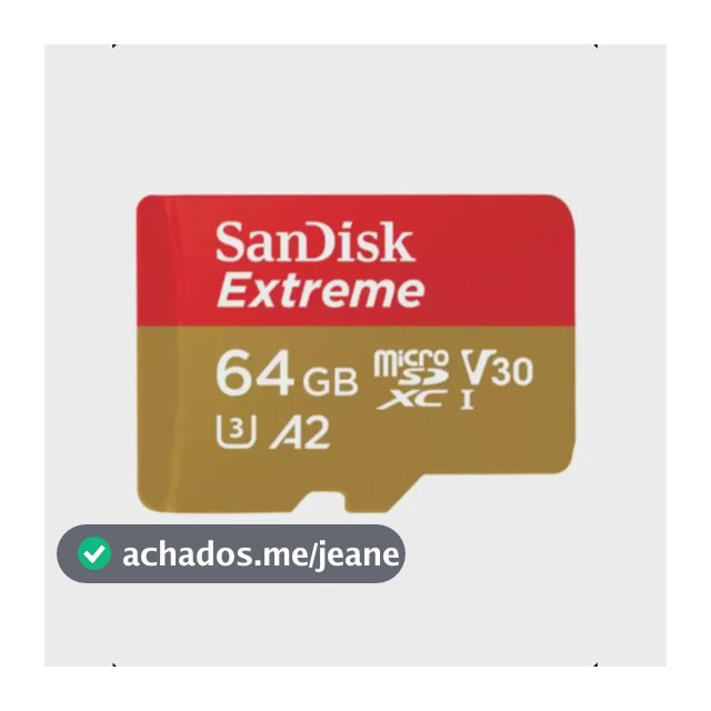 Cartão De Memória Extreme Sandisk Oficial 64gb 4k Micro Sdxc