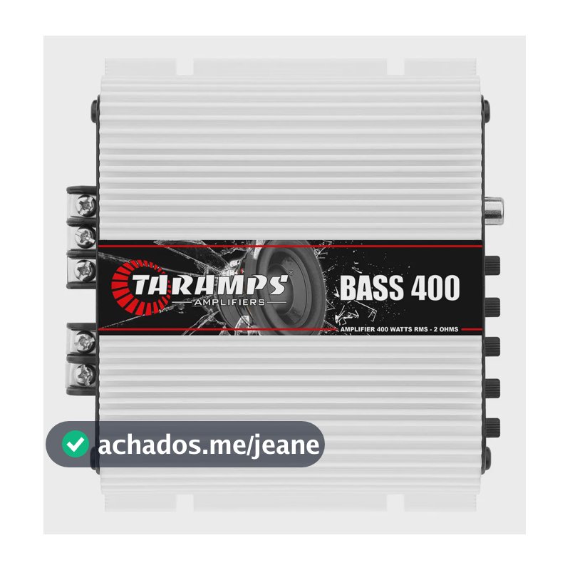 Modulo Taramps Bass 400 2 Ohms Amplificador Para Subgrave 400w 1 Canal Bass400 Som Automotivo