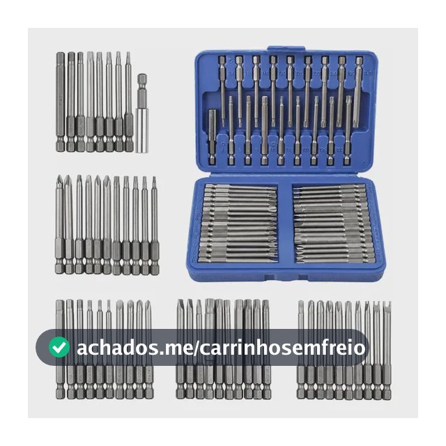 Jogo De Bits Parafusadeira Aço 50 Peças Magnético Ponteira