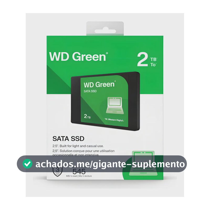 Ssd Wd Green 2.5 2tb Sata Iii 545 Mb/s - Wds200t5g0a